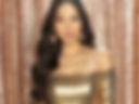 album 15 studio shot in gold glitter dress