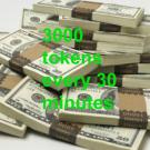 3000tokens every 30minutes