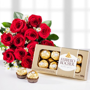 chocolates and roses