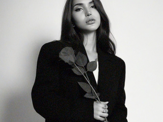 black and white