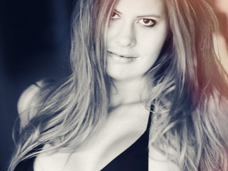 Black wide of eyes night time