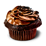 Happy chocolate muffin