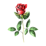 with this rose comes much love