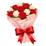 Festive Bouquet of Roses