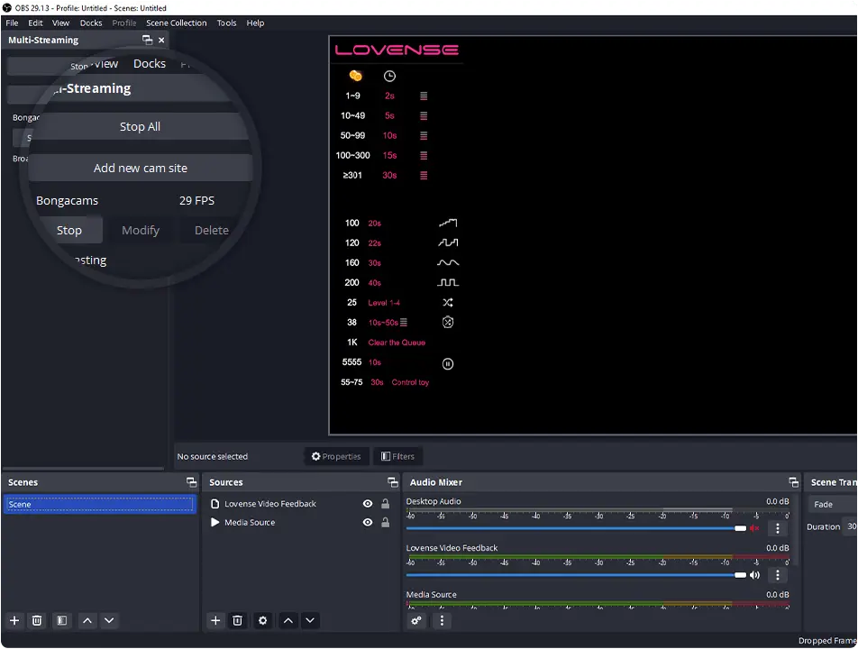 How do I set up OBS for multiple output?