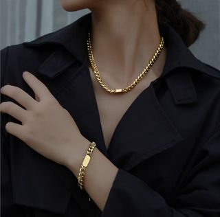 Solid 18K Gold Cuban Chain