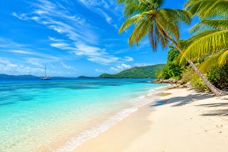 I would like to go to a paradise beach with my family