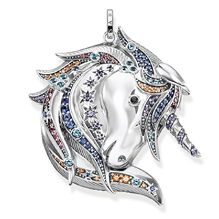 THOMAS SABO PENDANT ROYALTY UNICORN SILVER